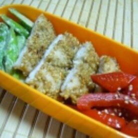 お弁当に彩り 赤 パプリカの味ポンソテー レシピ 作り方 By ノンパルンパ 楽天レシピ お弁当に彩り 赤 パプリカの味ポンソテー レシピ 作り方 By ノンパルンパ 楽天レシピ